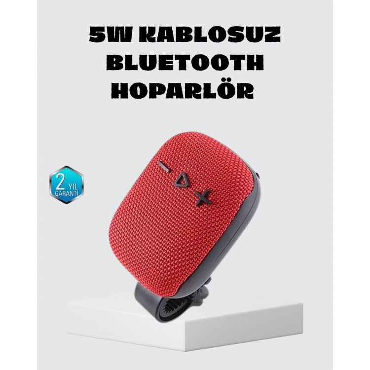 Taşınabilir Kablosuz Hoparlör – 5W Güç TWS Bağlantı ve 800mAh Pil