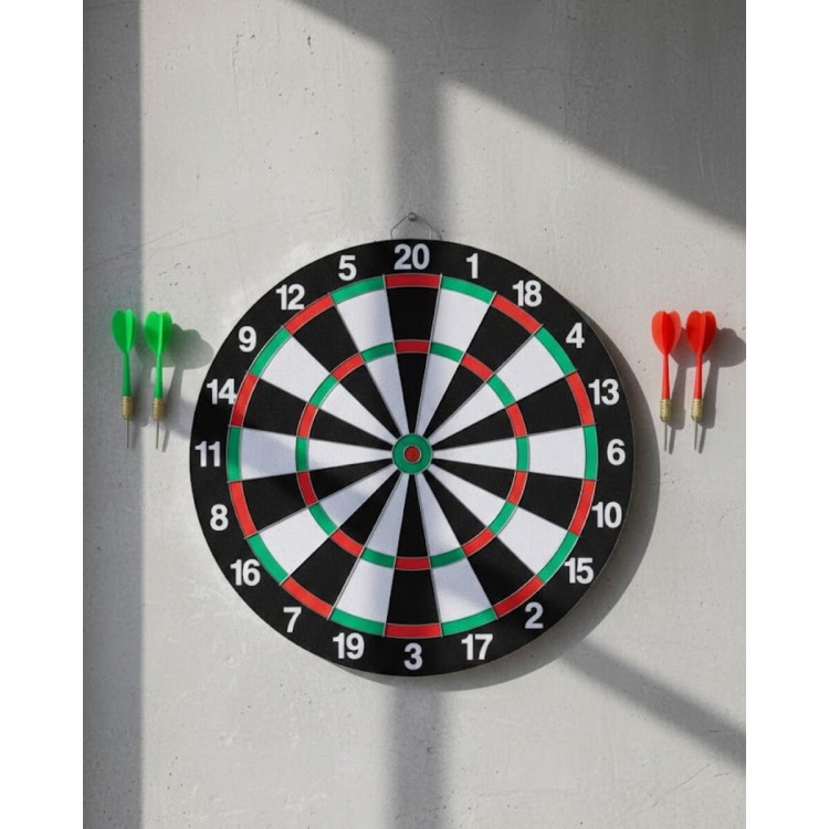 Dartboard 12 for Home and PlaygroundsInch 4 Darts Included