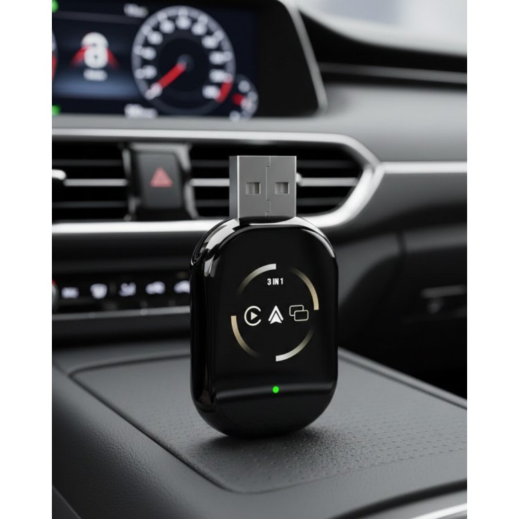 Wireless CarPlay Android Auto Adapter Automatic Pairing
