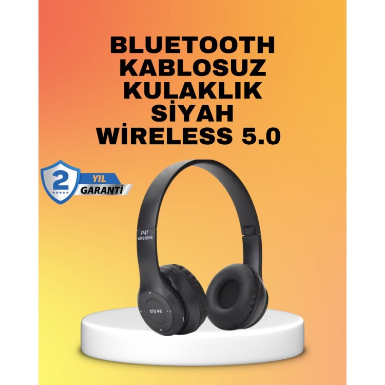 Mikrofonlu Kablosuz Kulaklık | Uzun Pil Ömrü ve Stereo Ses Performansı
