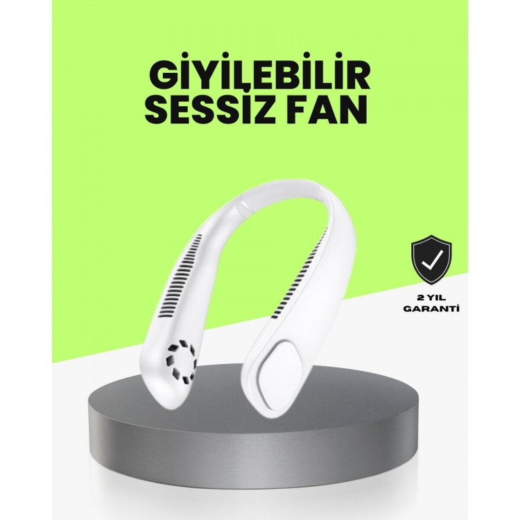 Silent Neck Fan with Safe Design without Blades