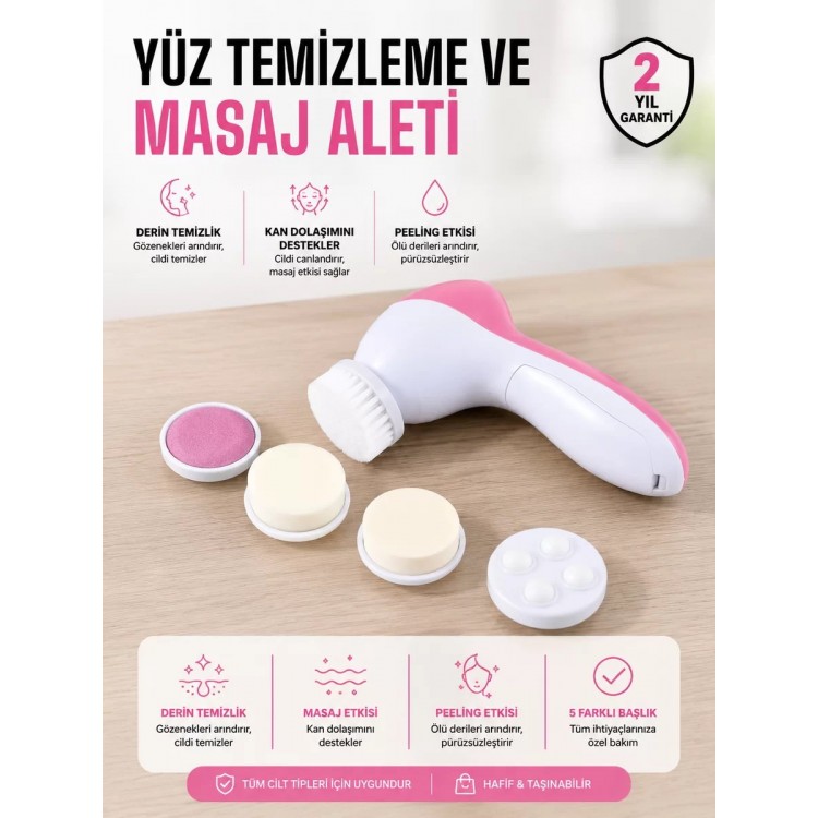 Uzun Pil Ömrü ve Etkili Sonuçlar Sunan 5 Fonksiyonlu Cilt Bakım Cihazı