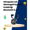 Bluetooth 5.3 Wireless Headphone 30mm Driver LEDScreened Mikrofonlu