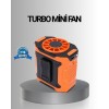 Turbo Mini Taşınabilir Fan – 100 Kademeli Dijital Hız Kontrolü ve Type-C Şarj