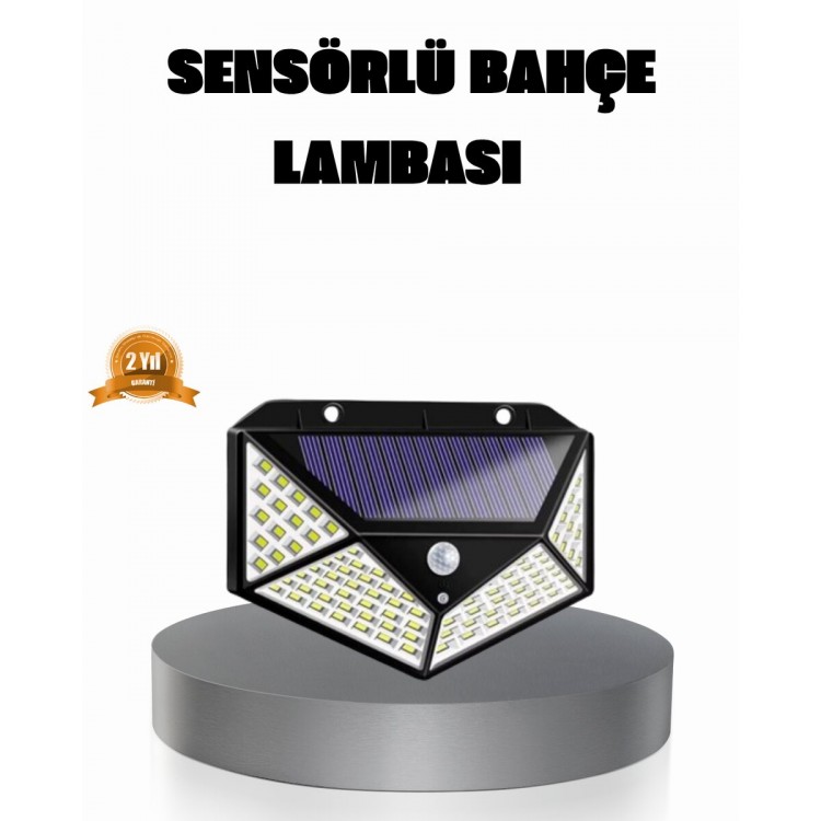 Solar Güçlü 100 LED Bahçe Lambası – Enerji Tasarruflu Suya Dayanıklı ve Geniş Açılı Işık