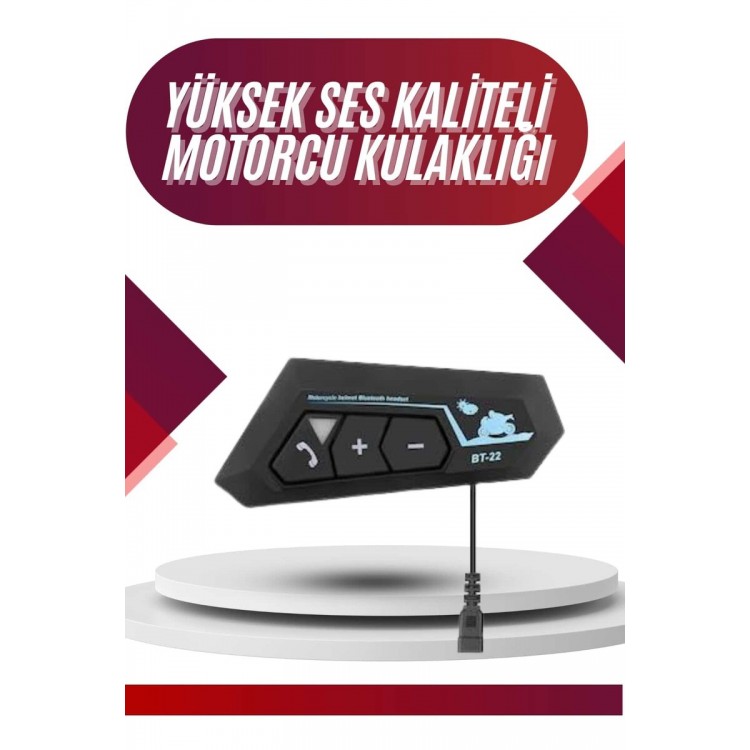 Intercom Bluetooth Helmet Headset Motorcycle Headset 5.0Bluetooth