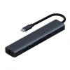 ALLY BYL-2303 7 IN 1 Type-cTo USB + Type-c + Ethernet +Card Reader + HDMI Converter Replicator H-(5775)