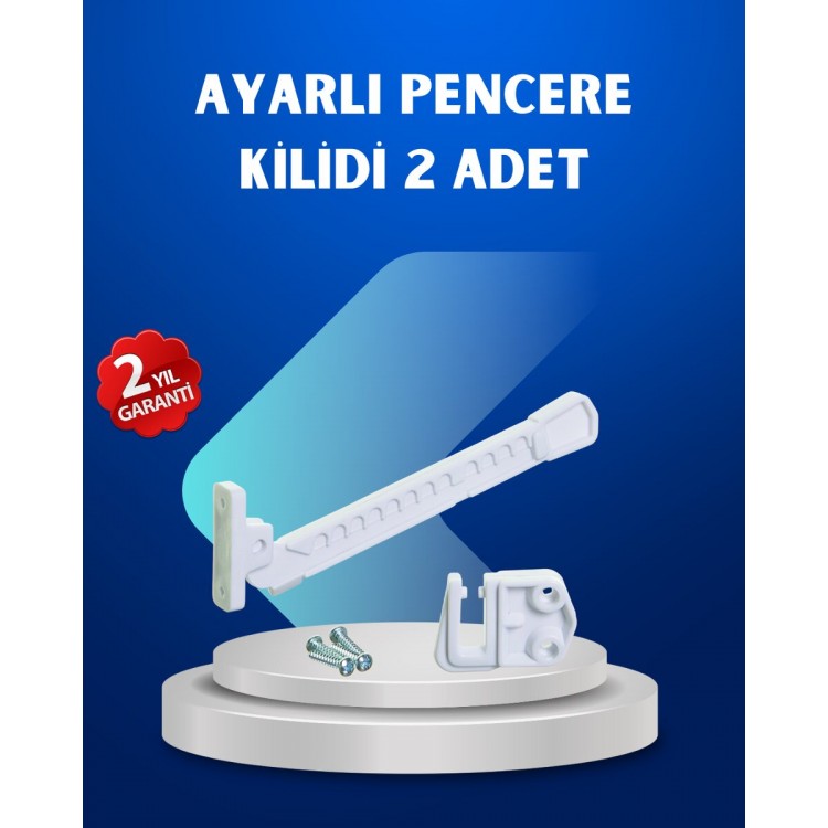 Pencere Güvenlik Kilidi Açılma Sınırlayıcı Aparat 2 Adet