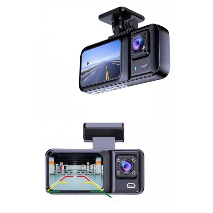 DVR Dash Camera Front and Interior CameraDual Camera with 2 Inch Screen