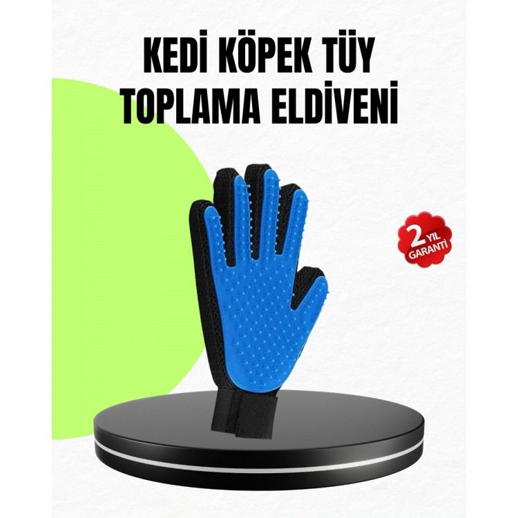 Evcil Hayvan Bakım Eldiveni – Masaj ve Tüy Toplama Özellikli Silikon Eldiven