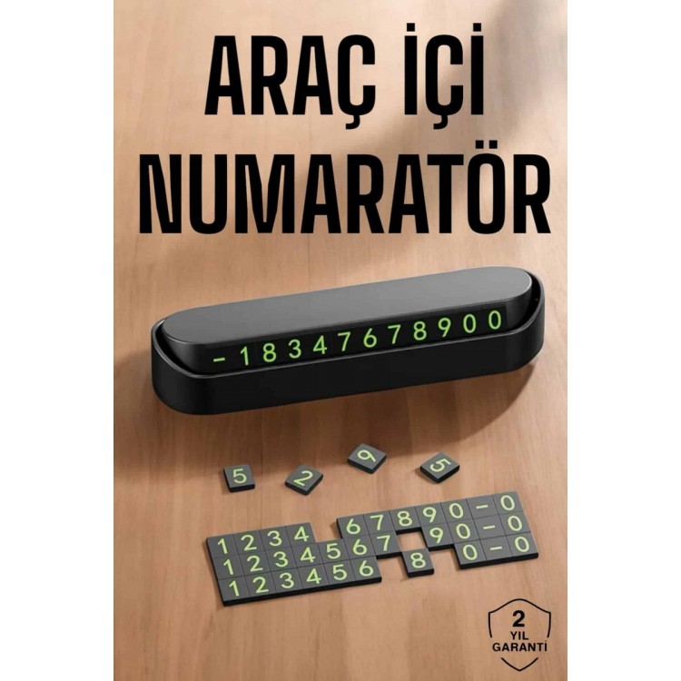 In-Vehicle Numbering Number Pad, Openable and Closable Top of the Glove BoxDo Not Leave a Phone Number