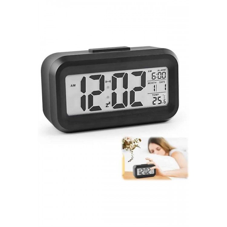 Digital Illuminated Alarm Desk Screen Battery Operated AlarmSaat