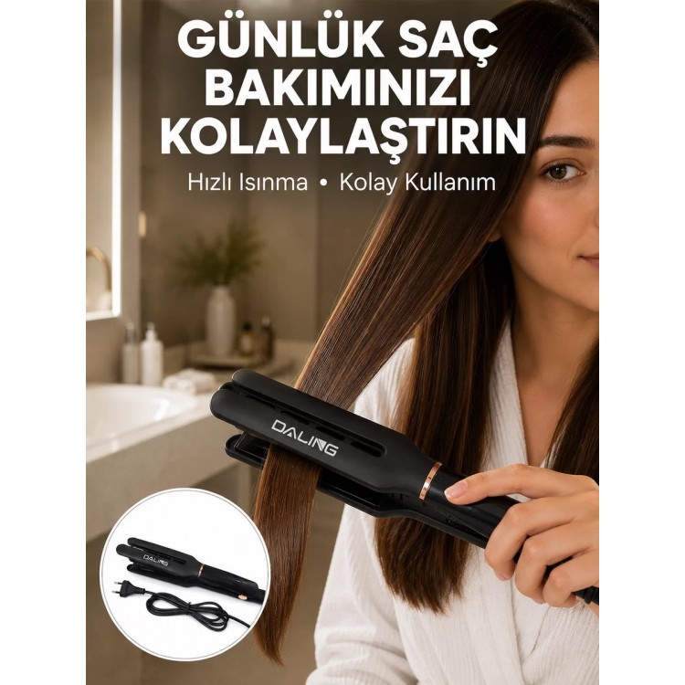 Saç Düzleştirici 30 Saniyede Isınma Hafif ve Portatif Tasarım Yeni Nesil