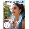 Kanatsız Boyun Tipi Fan | Giyilebilir Serinletici Düşük Sesli Hafif ABS Gövde USB Şarj Edilebilir Yeni Nesil