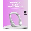 Giyilebilir Bladeless Boyun Fanı | 360° Serinlik 5 Kademe Rüzgar USB Şarjlı Sessiz Mini Klima