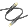 HOCO U121 Gold standard Transparent Discovery Edition 60WType-C to iPhone Lightning Fast Charging andD-(5775)