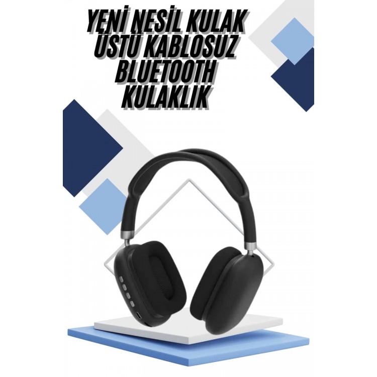 Yeni Nesil Bluetooth Kulaklık Kulak Üstü ANC Özelliği Yüksek Ses Kaliteli