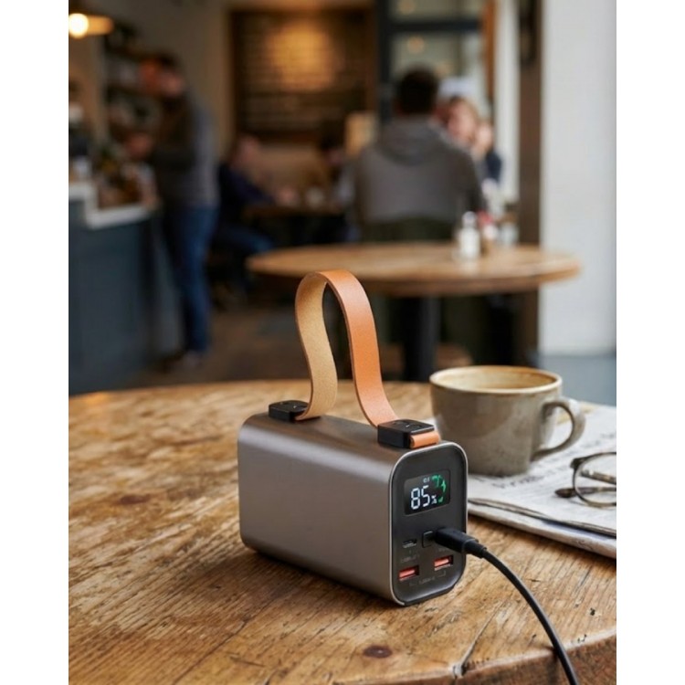50000mAh Süper Fast Charge LED Işıklı Taşınabilir Power Bank