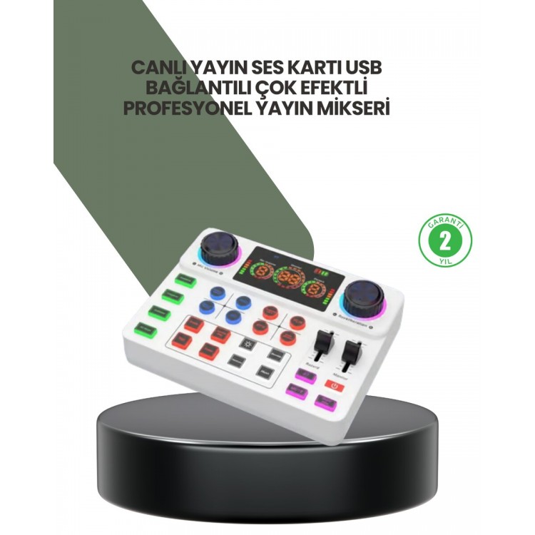 Podcast Karaoke ve Sosyal Medya Yayınları İçin Ses Kartı