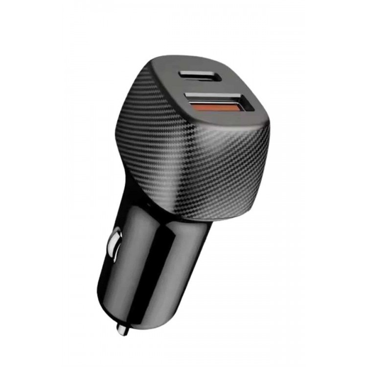 In-Car Charger 38W Power Capacity Type-C Inlet Car Cigarette Holder