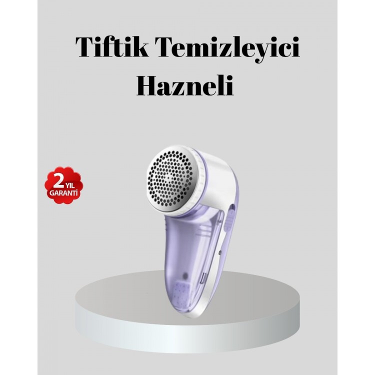 Şarjlı Tiftik Temizleyici – Çıkarılabilir Hazneli Anti-Statik Fırçalı USB Şarjlı