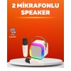 Karaoke hoparlör, 2400 mAh bataryası ile uzun süreli kullanım sağlar. Type-C hızlı şarj desteği sayesinde kısa sürede şarj olur ve şarj sırasında da kullanılabilir. Bu sayede kesintisiz eğlence sunar. Bluetooth 5.0 bağlantısı ile telefon, tablet, bilgisay