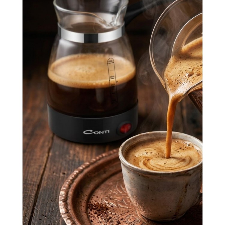 Electric Glass Turkish Coffee Machine 0.5 Liter650W Coffee Making Machine