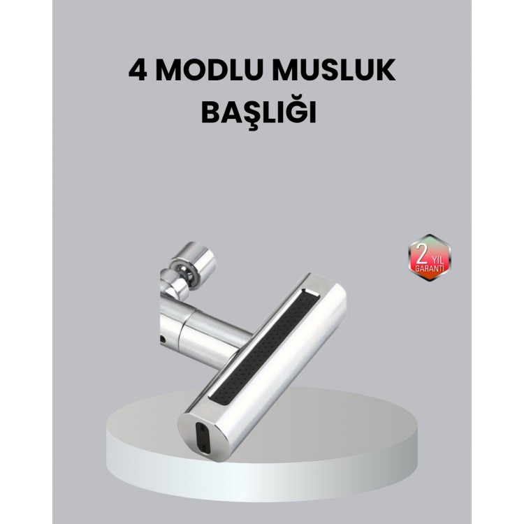 ABS Brass Alloy Faucet Head 4 Modes 360°​​Degree and Economic