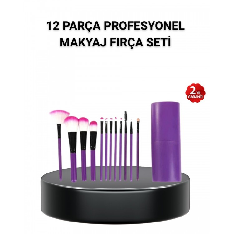 12-Piece Professional Makeup Brush Set – Soft and Non-SheddingBristle Ergonomic Design