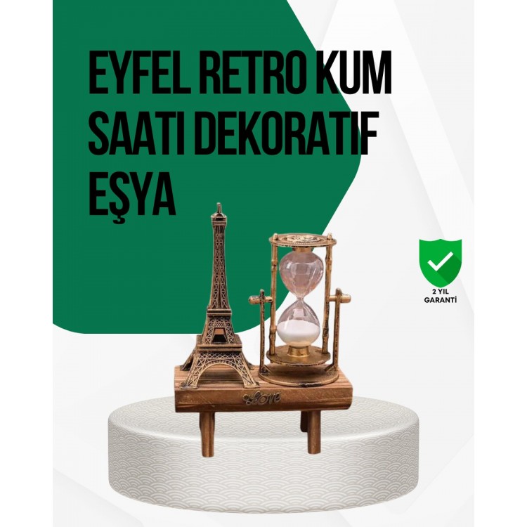 Wooden Hourglass – Vintage Design Table Decoration