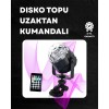 Kompakt Tasarımlı Döner Renkli LED Disko Topu - Ev ve Profesyonel Kullanım