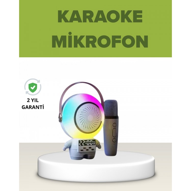 Astronaut Designed Bluetooth Speaker and Wireless Microphone KaraokeSeti