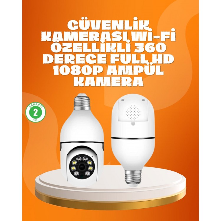 1080P Bulb Security Camera Providing Viewing in Complete Darkness