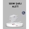 120W Super Fast Charging Adapter – Type-CHigh Voltage Protected, Including Cable