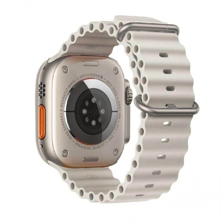 Ally Apple Watch 7-8 45mm 6-5-4 44mm Watch Ultra 49mm Marine Silicone StrapCord 3-2-1 42mm-(5775)
