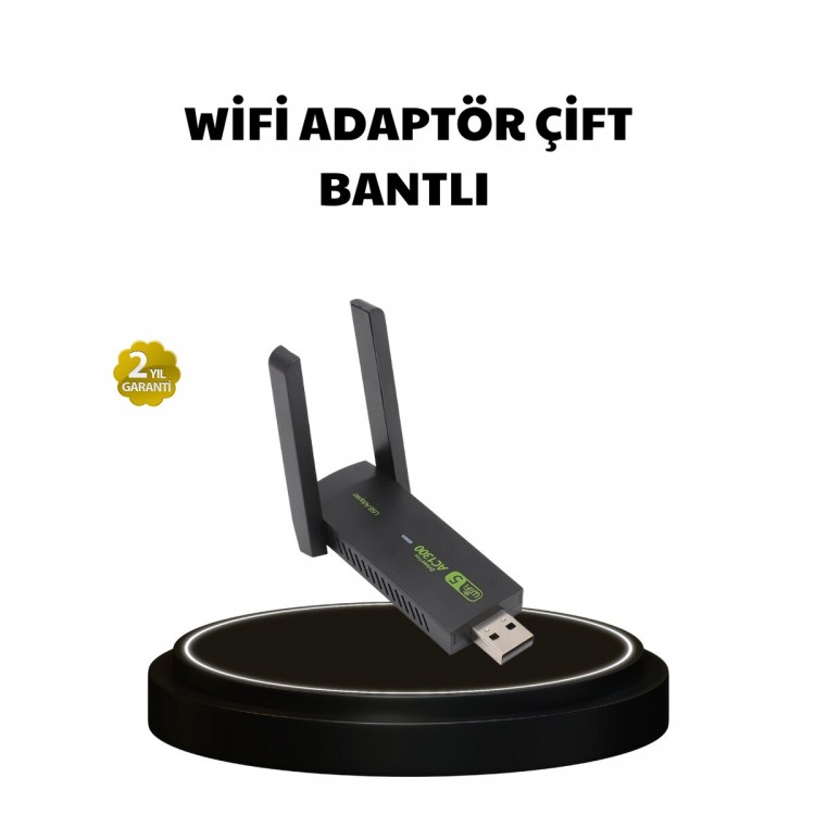 Dual Band USB WiFi Adapter – 1200 Mbps​​Foldable