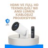 Kablosuz ve Kablolu Bağlantı Seçenekli Ev Tipi Projeksiyon