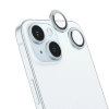 HOCO Crystal Clear iPhone 15-15 Plus HD3D Metal Framed Camera Protective Lens-(5775)
