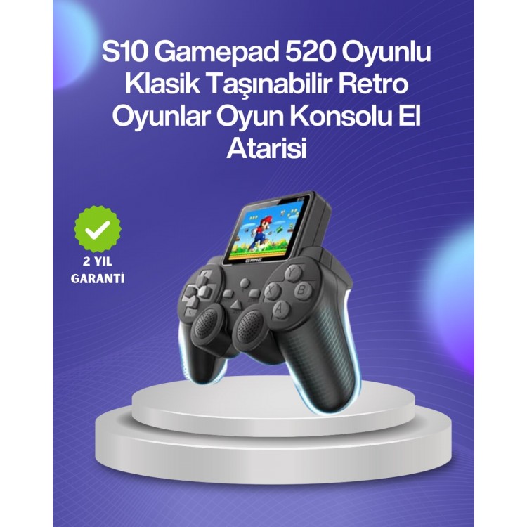 Nostalgic Handheld Game Console Portable with 500 Gamesrechargeable Device Color Screen and TV Supported