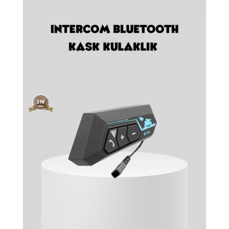 BT22 In-Helmet Bluetooth Headset Fast Pairing andNoise Canceling Microphone