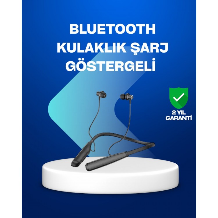 Wireless Bluetooth Headset with Neckband – Active NoisePrevention With LCD Display