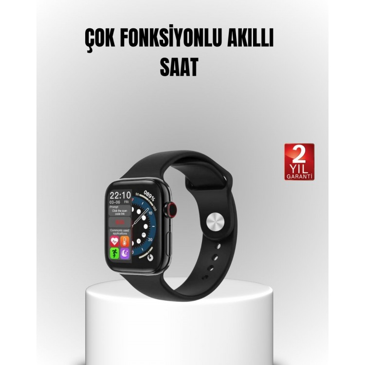 Yüksek Çözünürlüklü 1.9" Akıllı Saat – 5-6 Gün Aktif Kullanım Şık ve Modern Tasarım