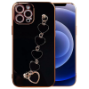 Ally iPhone 12 Pro 6.1inch Case HeartLuxury Silicone Strap Case with Bracelet Holder-(5775)