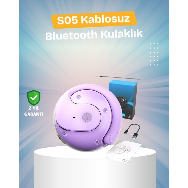S05 Kablosuz Kulaklık – Küçük Kulak Yapılarına Uygun Kayma Yapmayan Tasarım