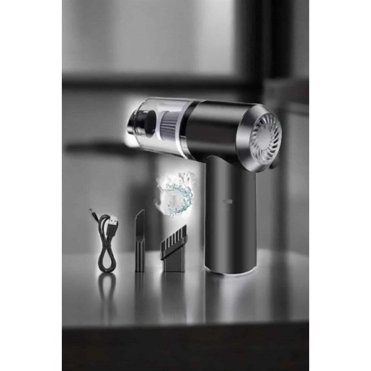 Car Interior Vacuum Cleaner Rechargeable Vacuum Cleaner with Filter, Washable