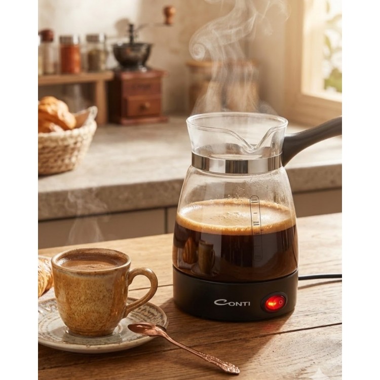 Electric Glass Coffee Machine 650W 0.5 LiterCapacity Turkish Coffee Machine