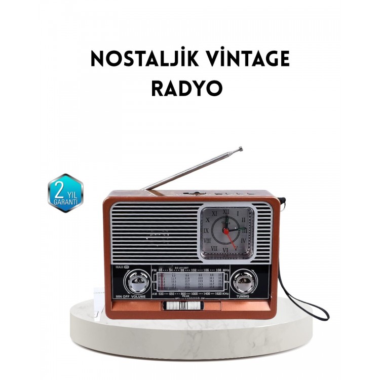 Decorative Vintage Radio – Classic Look Modern Functionand Long-Lasting Use