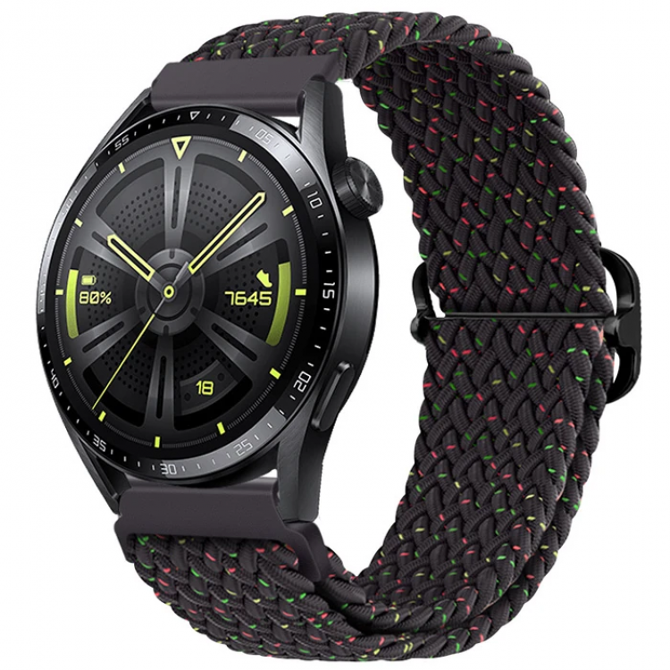 ALLY 20MM Gear S2 R600 Watch S4 42mmHuawei Watch GT 20MM Elastic Strap with Japanese BuckleCord-(5775)