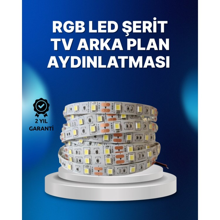 RF Kumandalı Renk Değiştiren TV LED Şerit 2MT