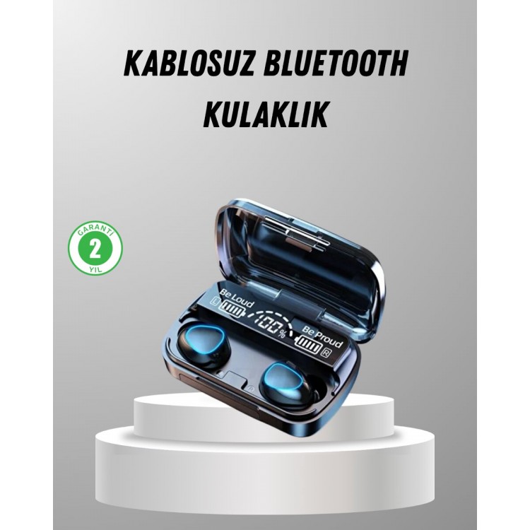 TWS Kablosuz Kulaklık Şarj Kutulu 20 Saat Kullanım Konforlu